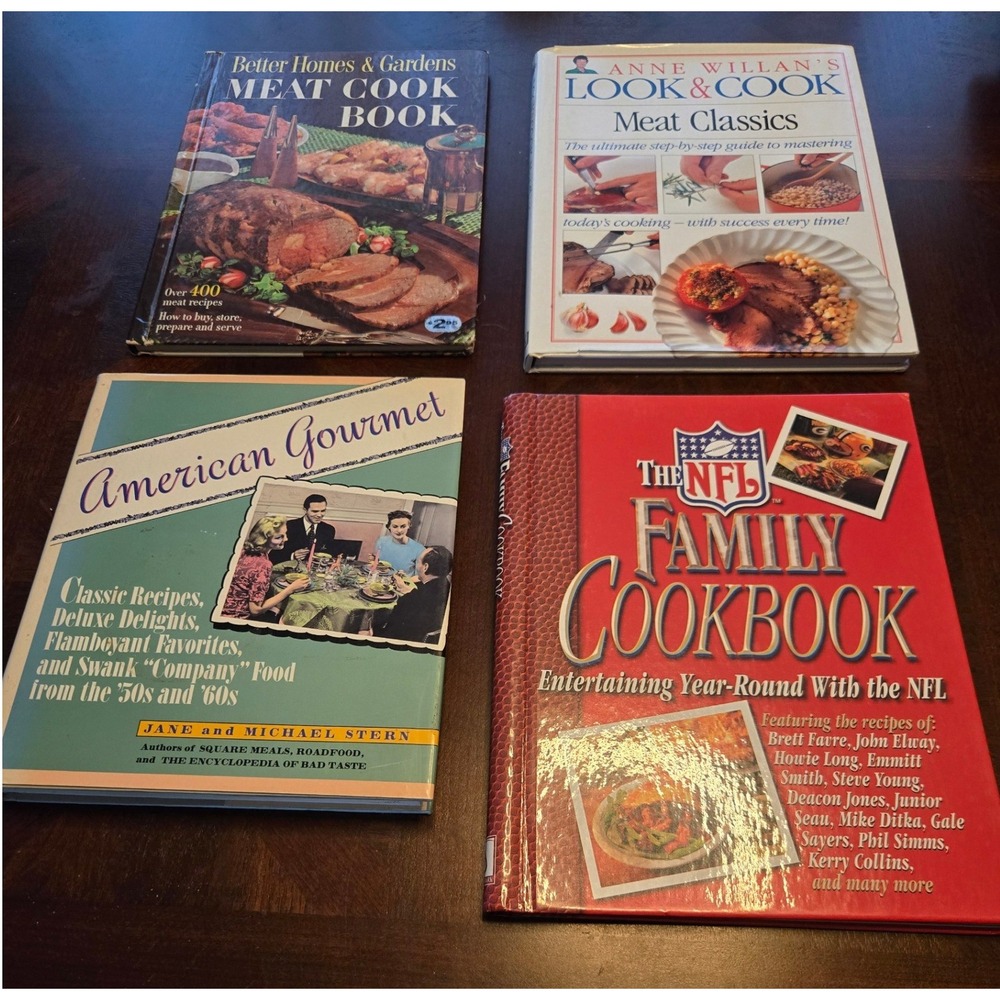Vintage Cookbook Lot Better‎ Homes Gardens NFL Family American Gourmet Classics